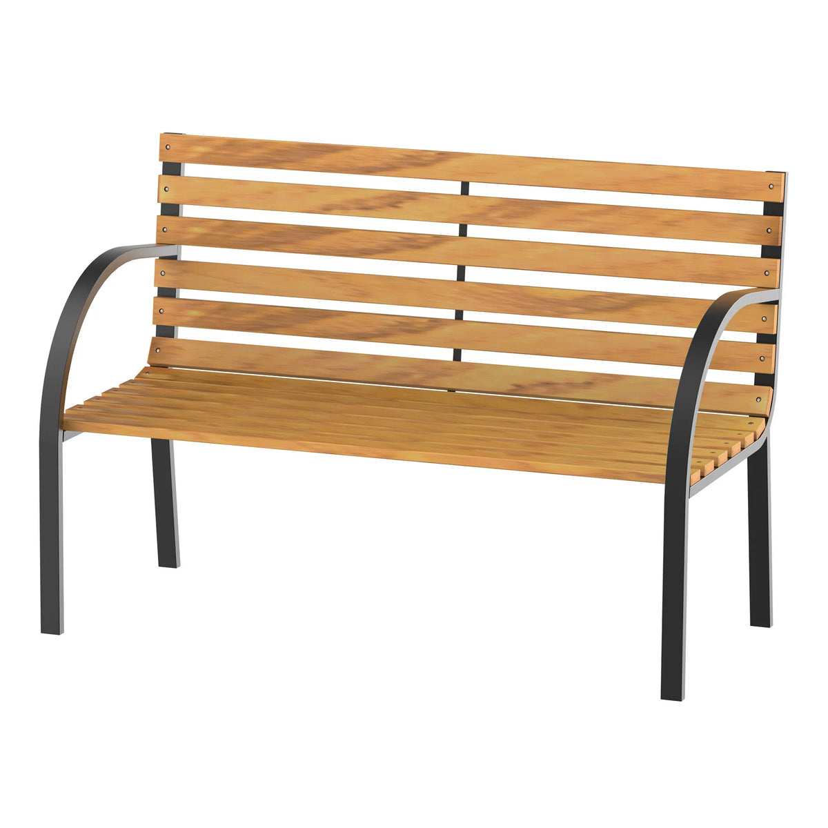 Sodo suolas dvivietis 122 cm rudas