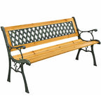 Sodo suolas su atlošu, medinis ir metalinis, 125 cm, grafito ir žalios spalvos