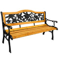 Sodo suolas su atlošu, medinis ir metalinis, 125 cm