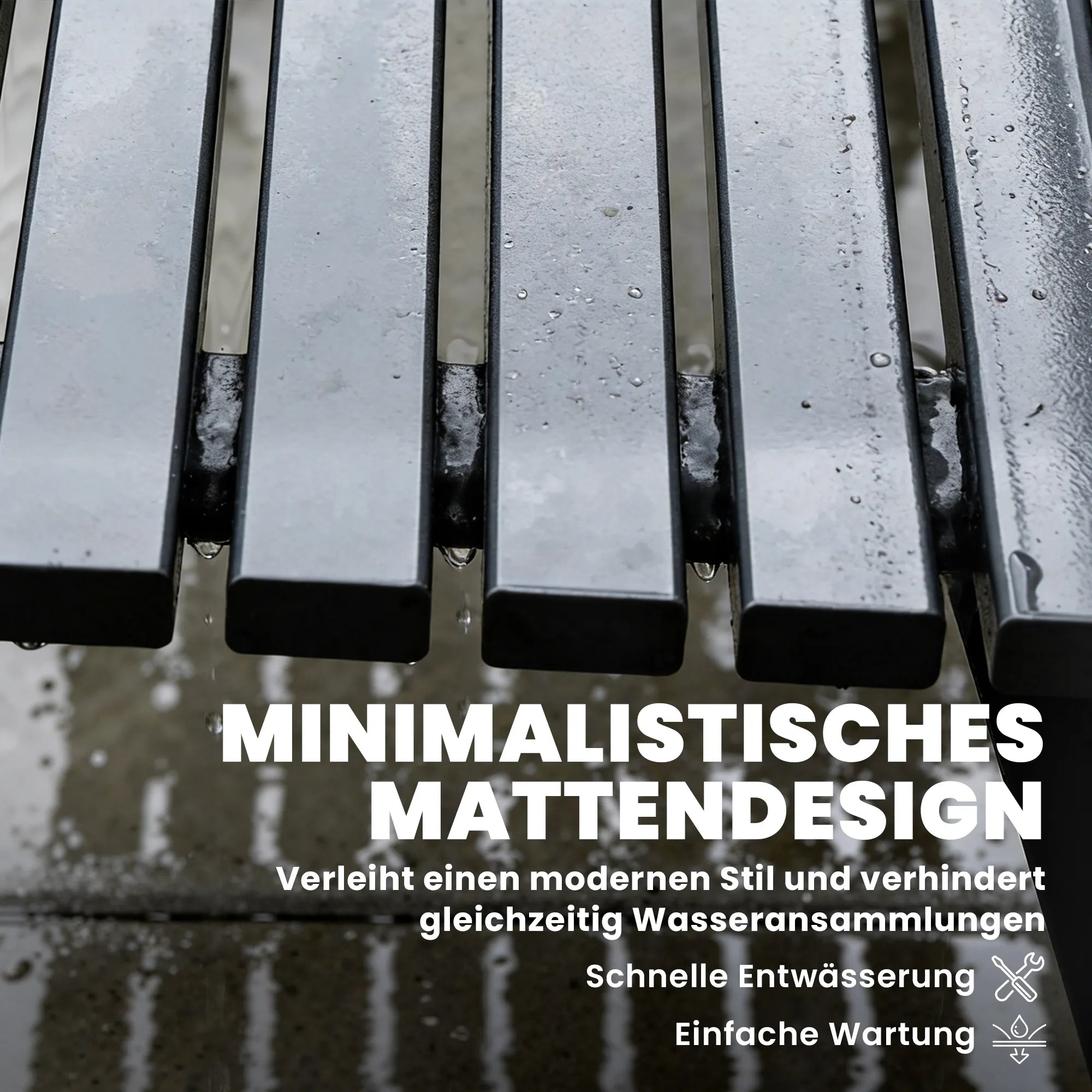 Sodo suoliukas 3-vietis, metalinis, iki 240 kg, 154 cm, juodas