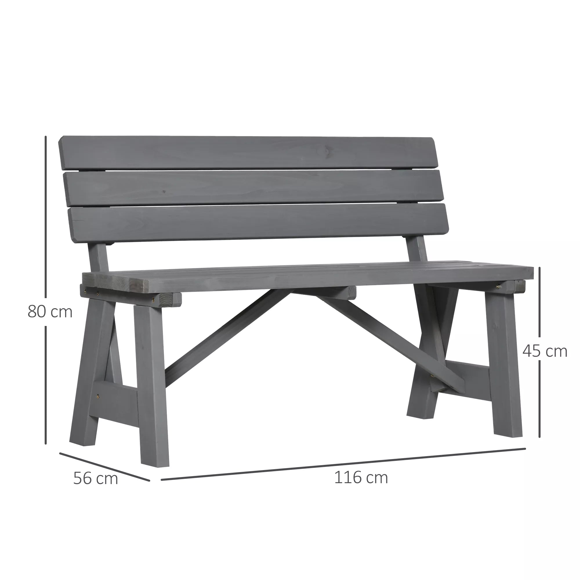 Sodo suoliukas su atlošu, iki 220 kg, pilkas