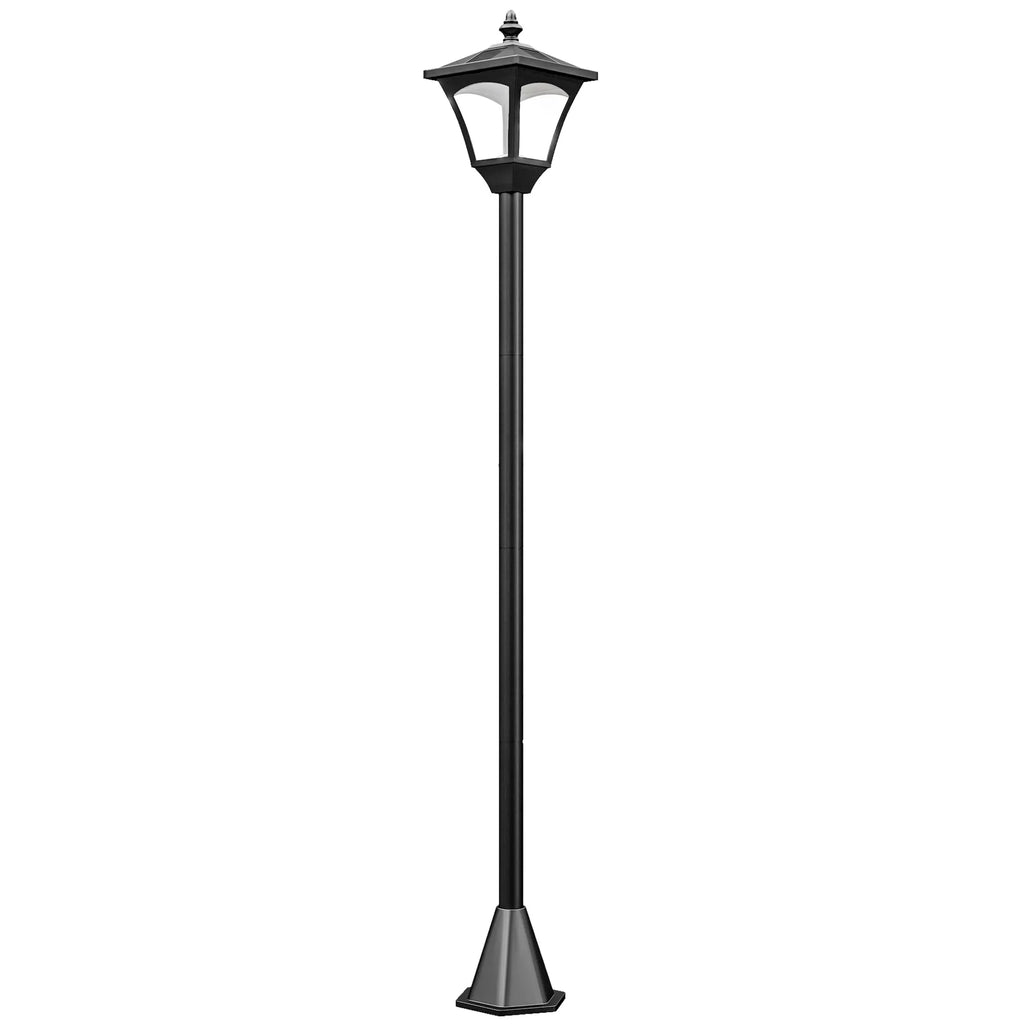 Sodo šviestuvas LED su saulės baterija 120 cm juodas
