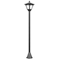 Sodo šviestuvas LED su saulės baterija 120 cm juodas