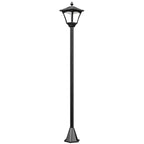 Sodo šviestuvas LED su saulės baterija 120 cm juodas