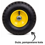 Sodo transportavimo vežimėlis, sulankstomas, plieninis, iki 200 kg