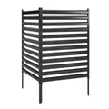 Sodo tvora 2 panelės 91 x 152 cm metalinė juoda