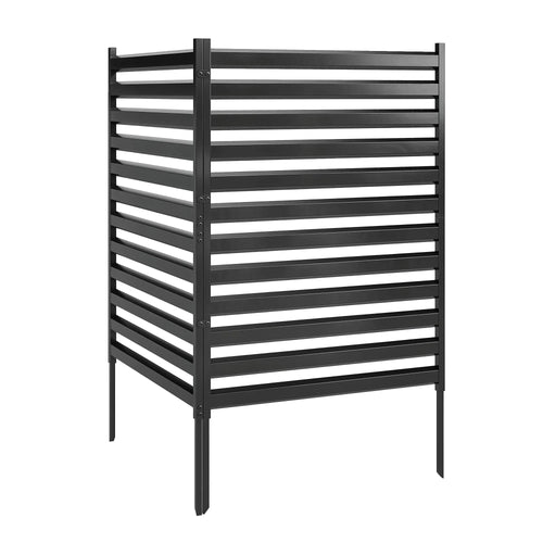 Sodo tvora 2 panelės 91 x 152 cm metalinė juoda