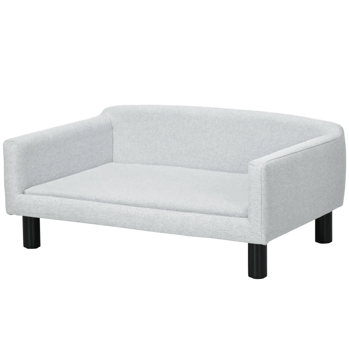 Sofa augintiniams su atlošu iki 20 kg 82 x 54 cm šviesiai pilka