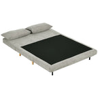 Sofa lova, 3 padėčių reguliuojamas atlošas, iki 120 kg, pilka