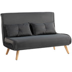 Sofa lova, dvivietė, reguliuojamas atlošas, pilka