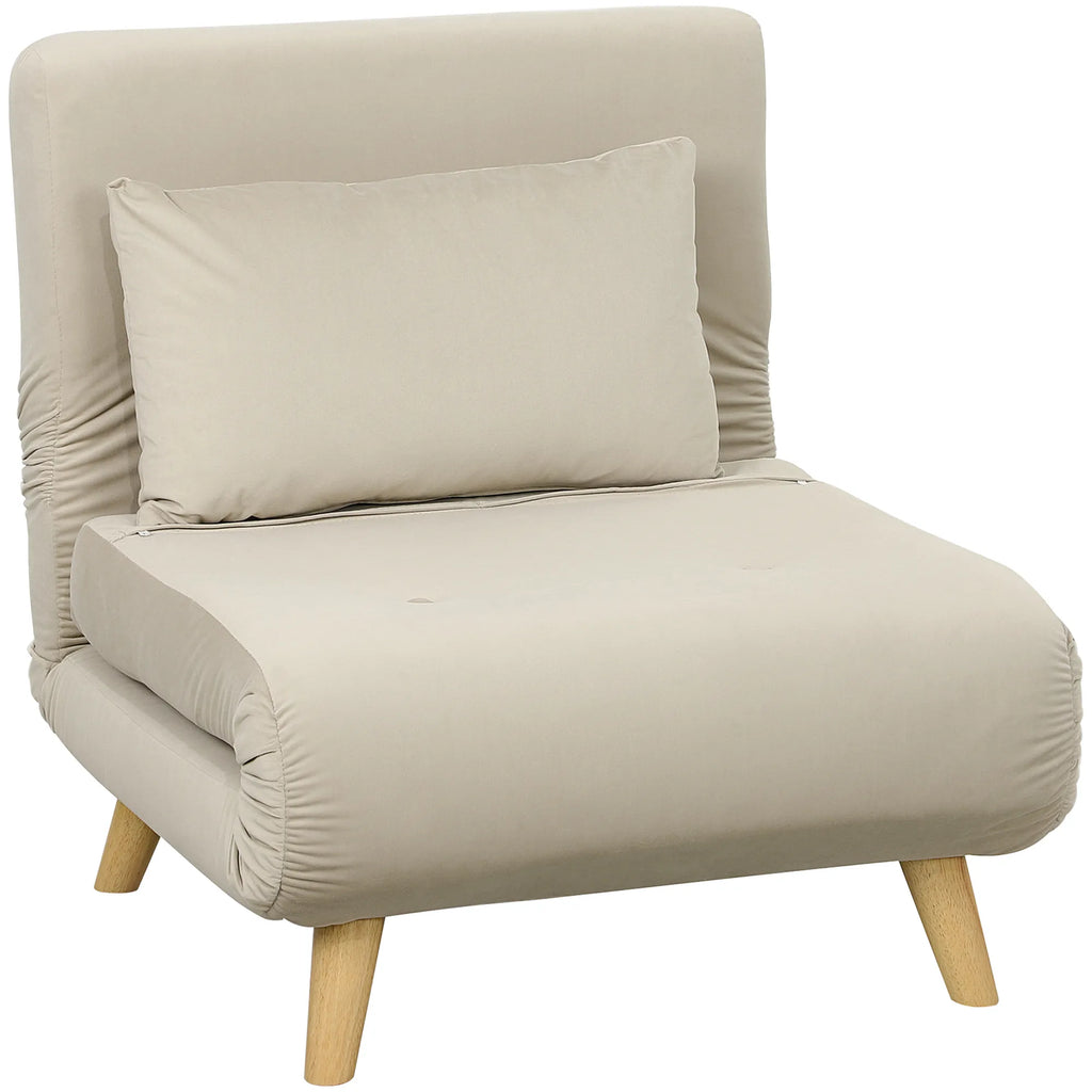 Sofa-lova reguliuojama, su miegojimo funkcija, 72 x 190 cm, smėlio