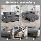 Sofa-lova su miego funkcija, transformuojama, 157x190 cm, tamsiai pilka