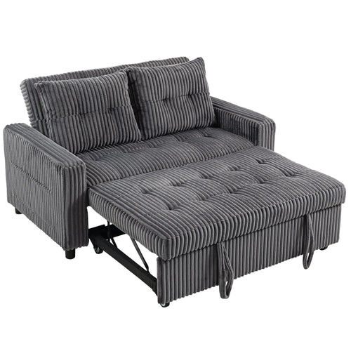 Sofa-lova su miego funkcija, transformuojama, 157x190 cm, tamsiai pilka