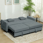 Sofa lova su miegojimo funkcija, 196 cm, pilka