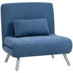 Sofa-lova su miegojimo funkcija, 3-in-1, 190 × 80 cm, mėlyna