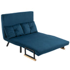 Sofa lova su miegojimo funkcija, iki 120 kg, mėlyna