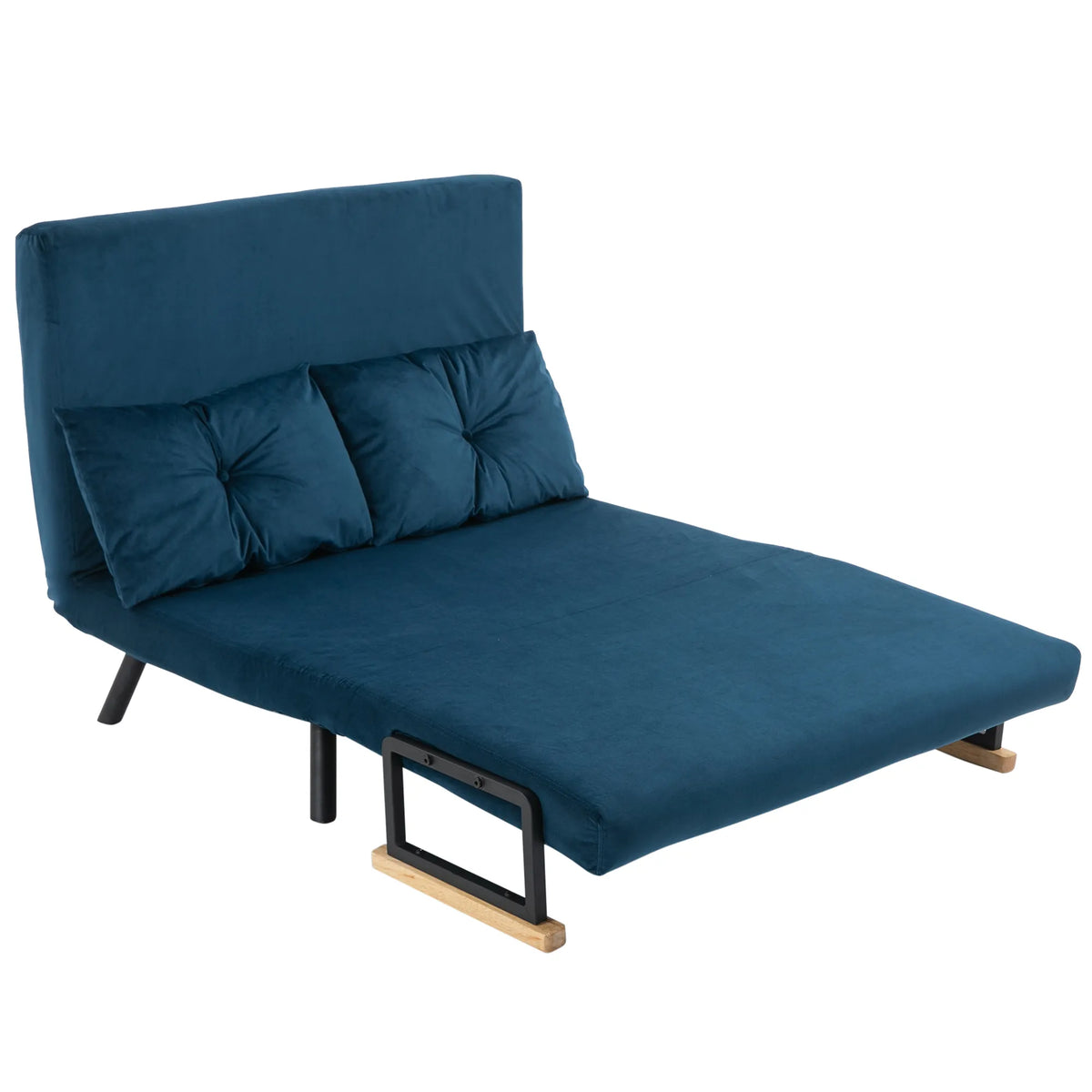 Sofa lova su miegojimo funkcija, iki 120 kg, mėlyna