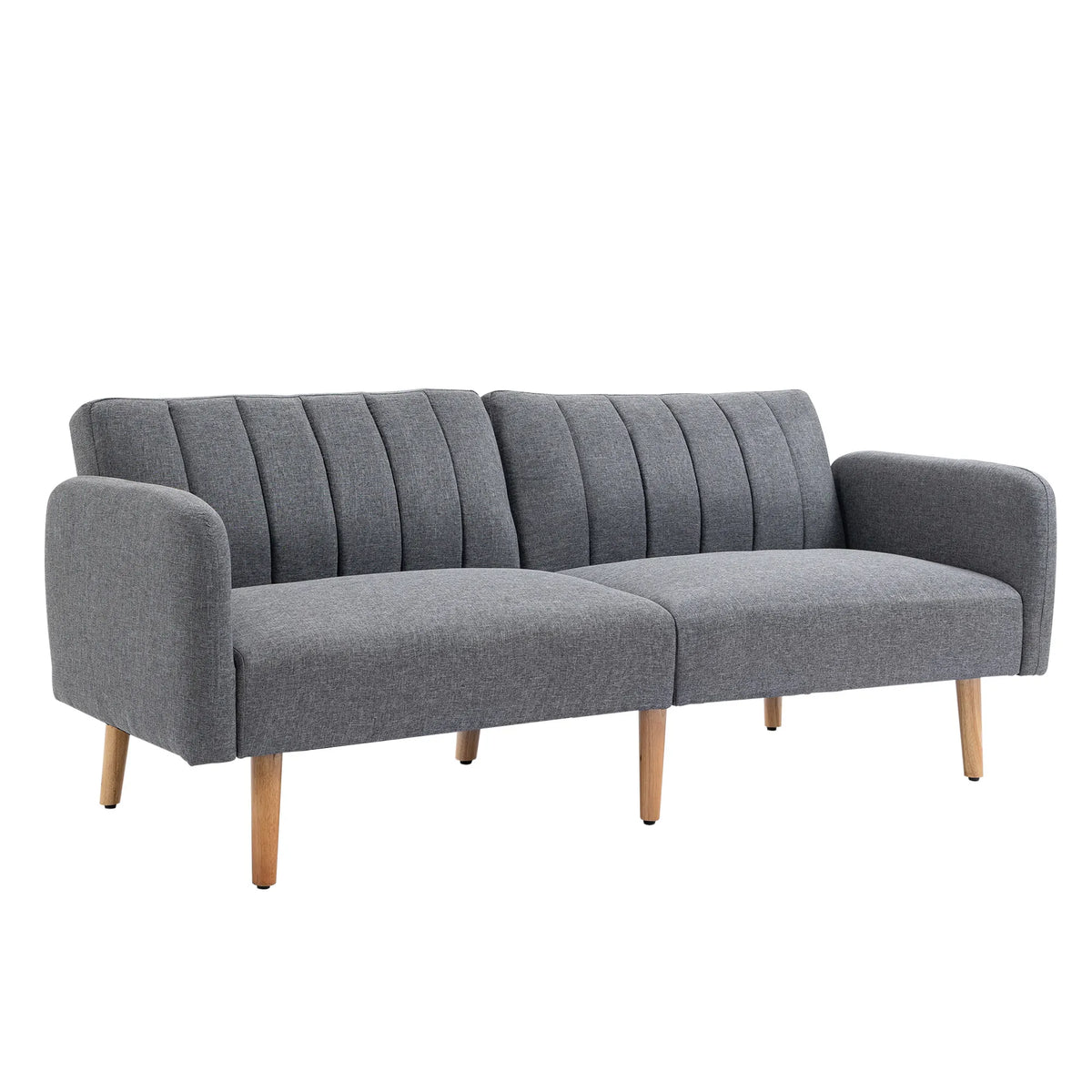 Sofa-lova su reguliuojamais atlošais, 173 cm, pilka