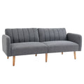 Sofa-lova su reguliuojamais atlošais, 173 cm, pilka