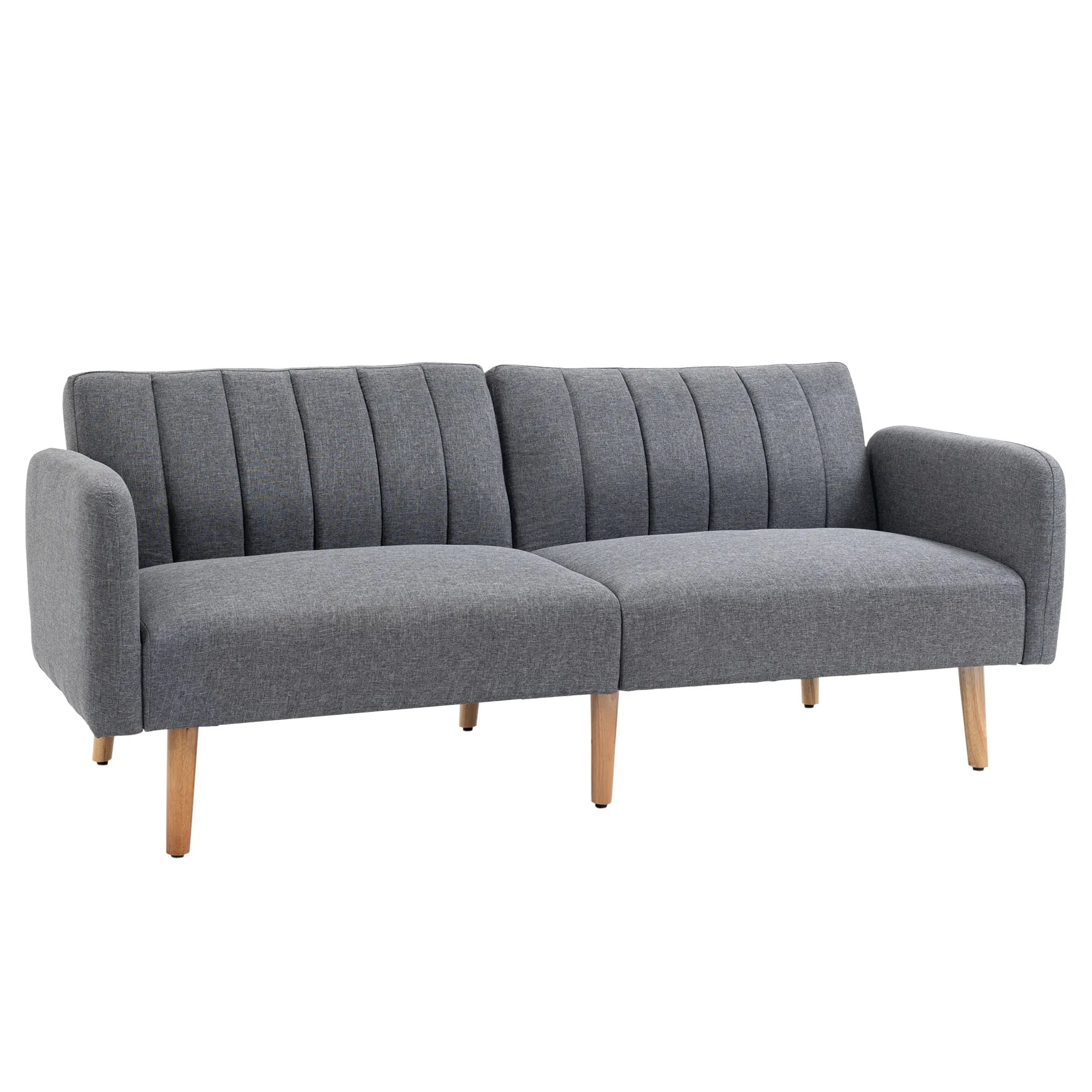 Sofa-lova su reguliuojamais atlošais, 173 cm, pilka