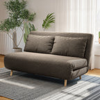 Sofa-lova su reguliuojamu atlošu, 141 cm, ruda
