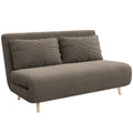 Sofa-lova su reguliuojamu atlošu, 141 cm, ruda