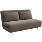 Sofa-lova su reguliuojamu atlošu, 141 cm, ruda