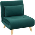 Sofa-lova su reguliuojamu atlošu, iki 120 kg, tamsiai žalia