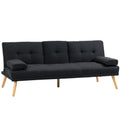 Sofa-lova su reguliuojamu atlošu ir staliuku, 181 cm, pilka