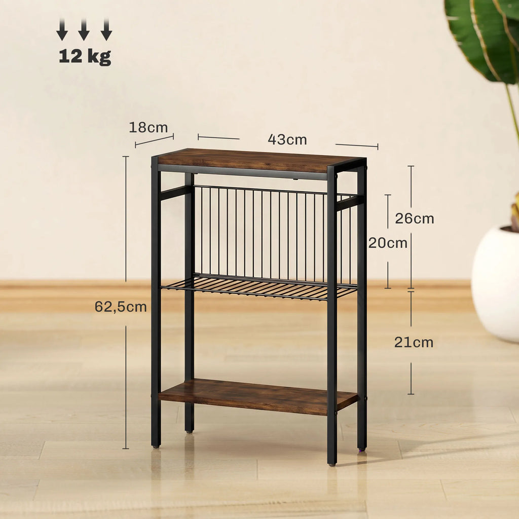 Staliuko matmenų schema centimetrais, nurodyta 12 kg apkrova