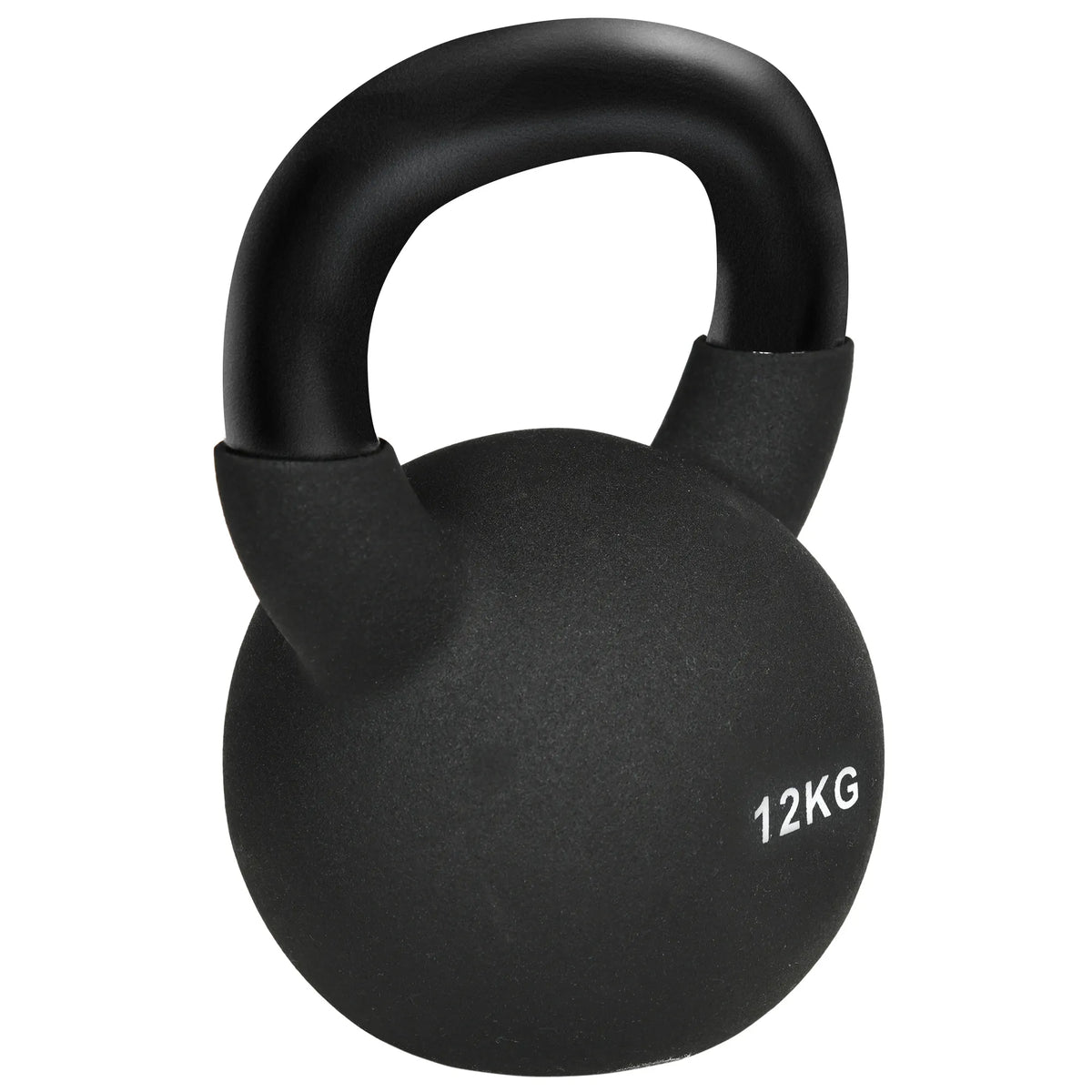 Sportinė gira 12 kg, dengtas plastiku, juodas