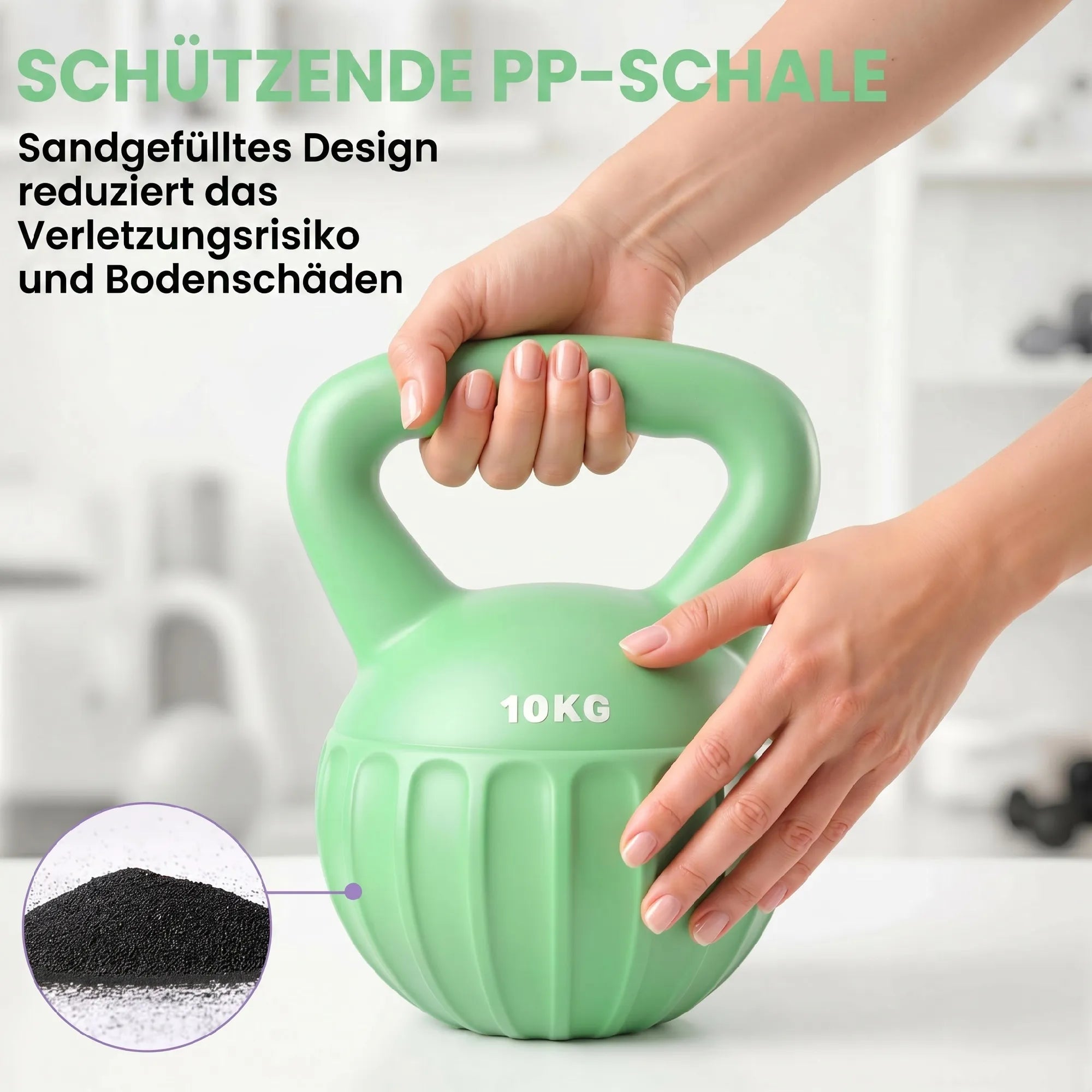 Sportinė gira 6 kg, žalia