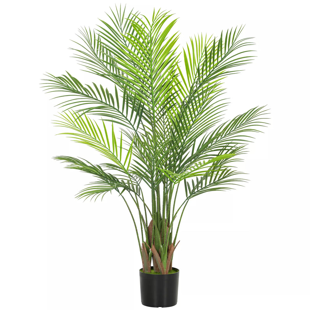 Dirbtinė palmė Areca 120 cm su vazonu, žalia