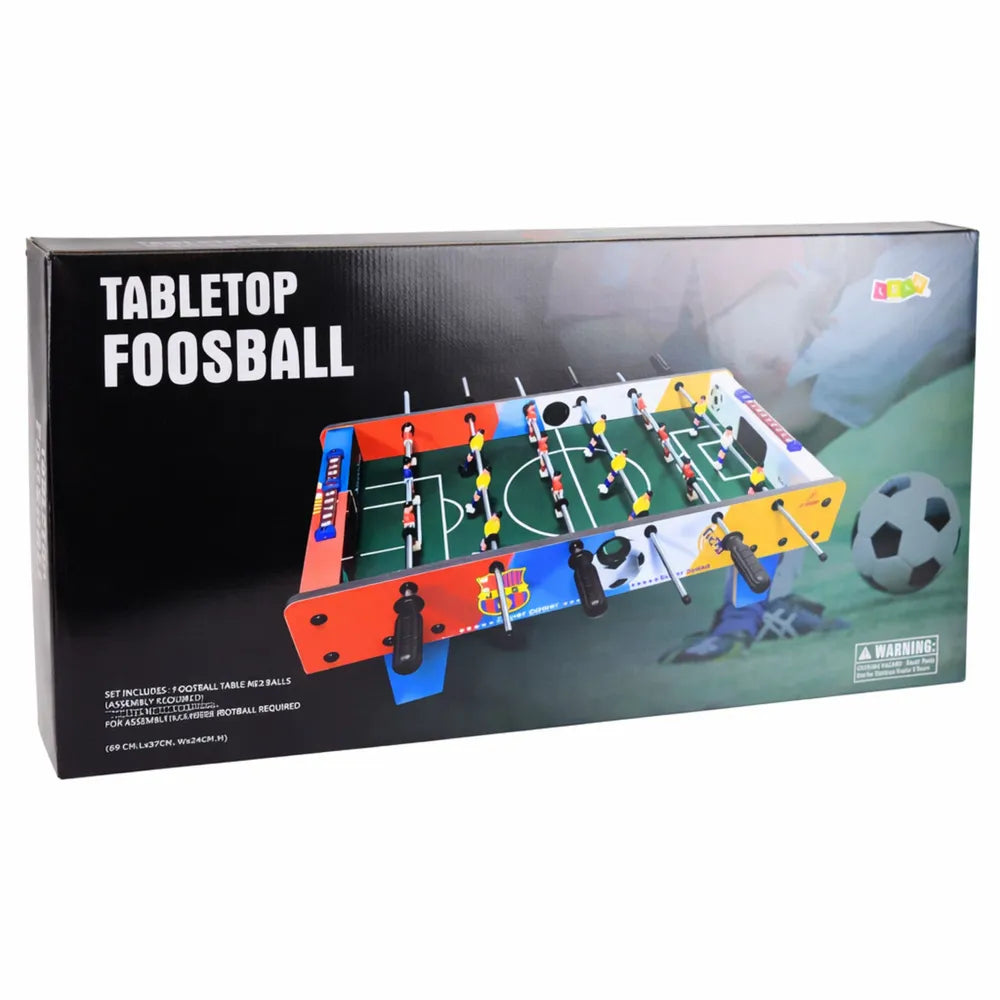 Stalo futbolas, 35x71x8 cm, su bėgimo ratuku ir rezultato skaičiuokliu