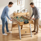 Stalo futbolas su 22 žaidėjais, vaikams nuo 7 metų, 121 x 87 x 77 cm, natūralaus medžio spalvos
