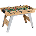 Stalo futbolas su 22 žaidėjais, vaikams nuo 7 metų, 121 x 87 x 77 cm, natūralaus medžio spalvos