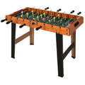Stalo futbolas su nerūdijančio plieno strypais, nuo 12 metų, 84,5 x 40 x 61,2 cm, natūralaus medžio spalvos