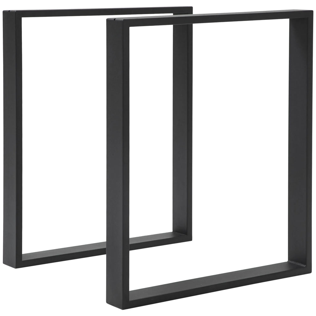 Stalo kojos, metalinės, 2 vnt., 72 × 60 cm, juodos