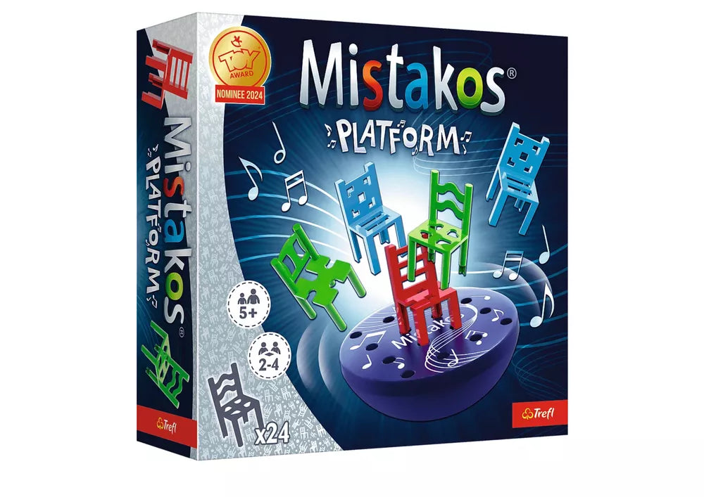 Stalo žaidimas Mistakos Platform, balansinis žaidimas, 24 kėdės, 5+ metų