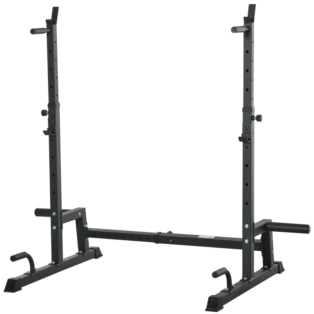 Štangos stovas, reguliuojamo aukščio, iki 150 kg, juodas