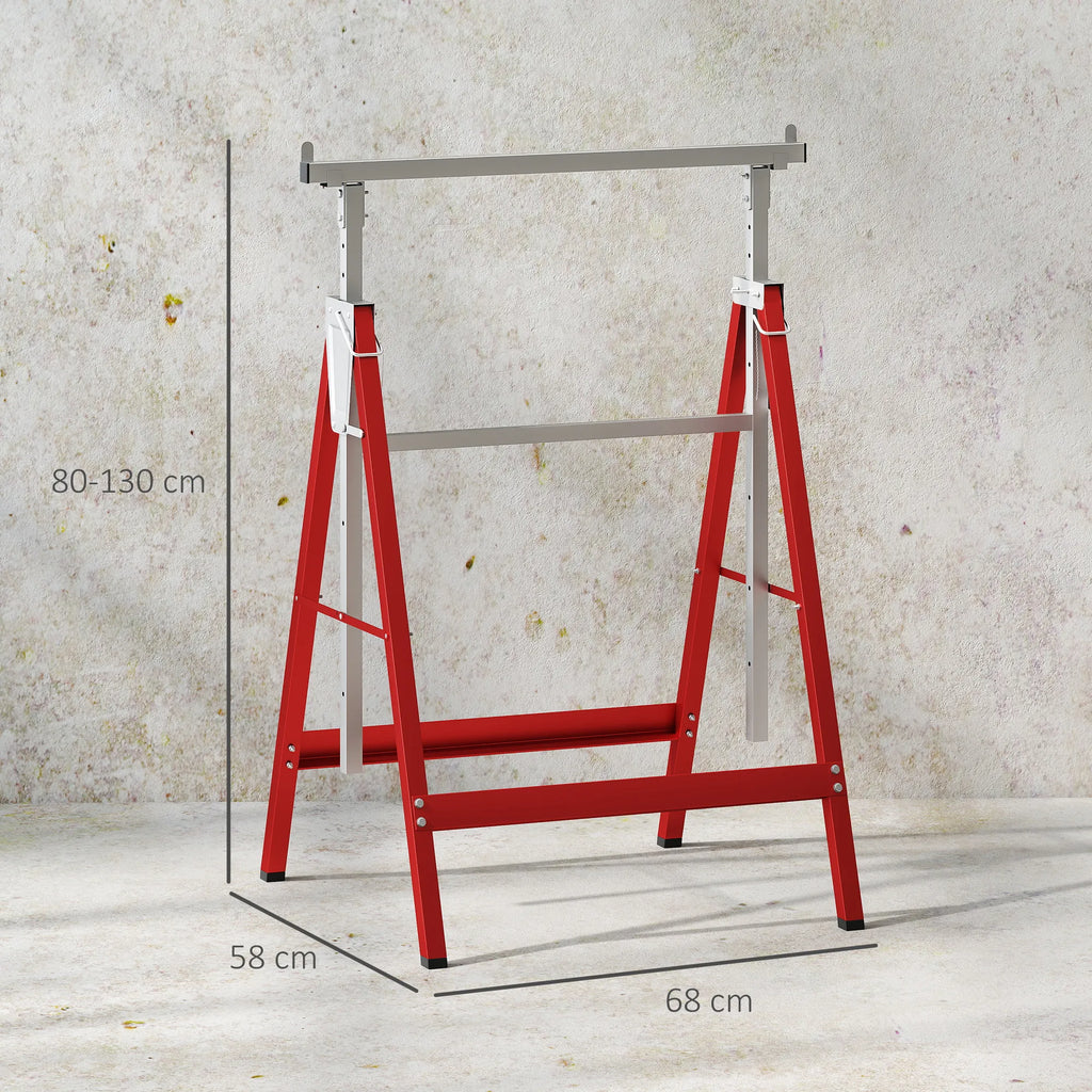 Schema su matmenimis: aukštis 80-130 cm, ilgis 68 cm, plotis 58 cm