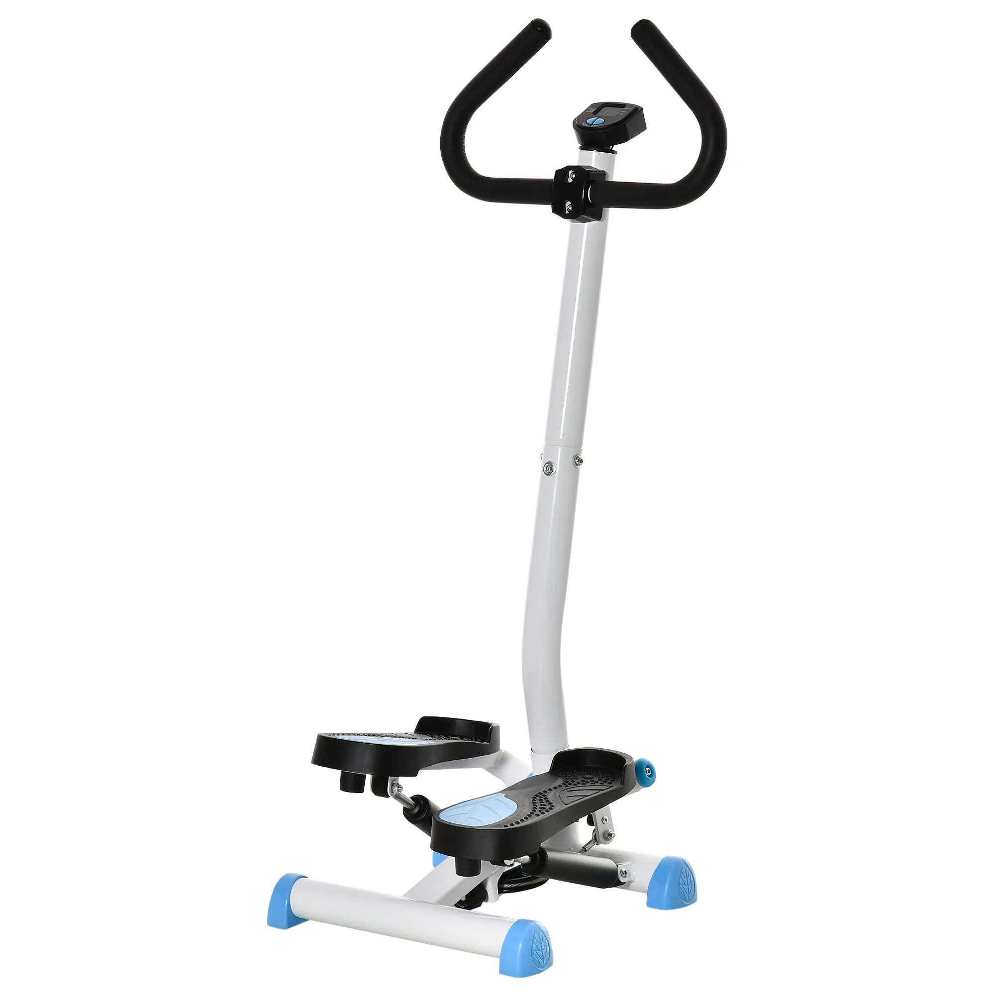 Steperis su rankena, iki 100 kg, mėlynas/juodas