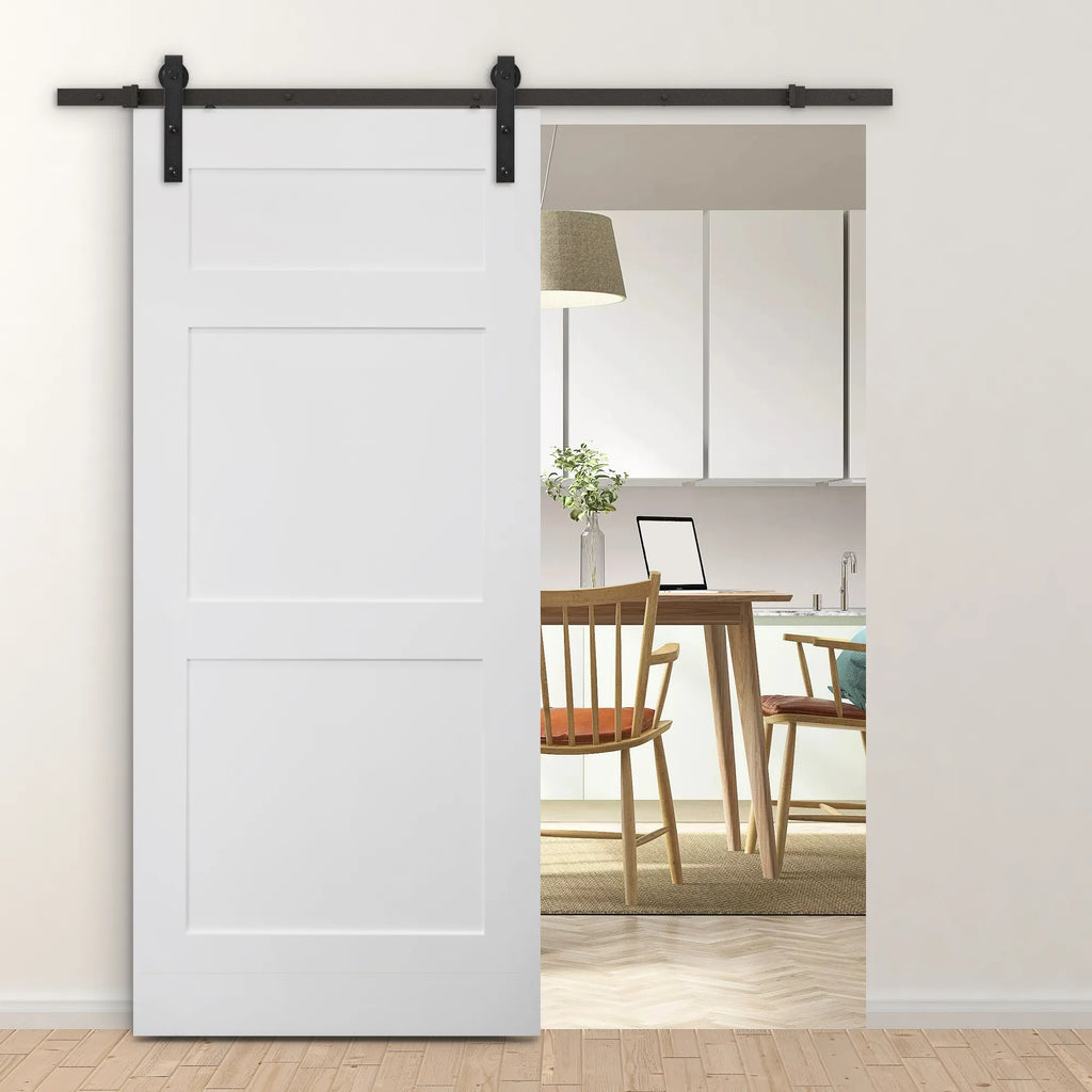 Stumdomų durų bėgelių sistema, iki 90 kg, 200 cm, juoda