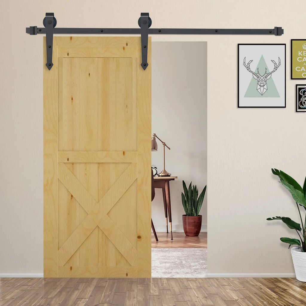 Stumdomų durų mechanizmas, iki 100 kg, rudas, 2 m