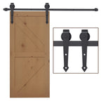 Stumdomų durų mechanizmas, iki 100 kg, rudas, 2 m