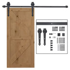 Stumdomų durų mechanizmas, iki 100 kg, rudas, 2 m