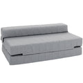 Sulankstoma grindų sofa-lova su miegojimo funkcija, iki 250 kg, pilka