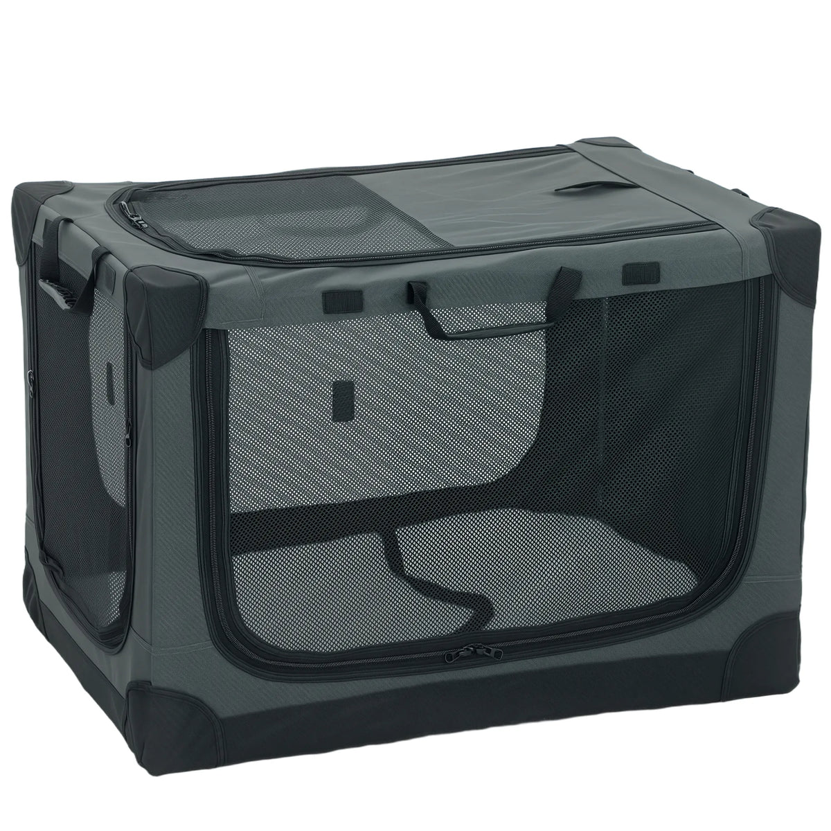 Sulankstoma šunų transportavimo dėžė, iki 20 kg, 76x54x54 cm, žalia