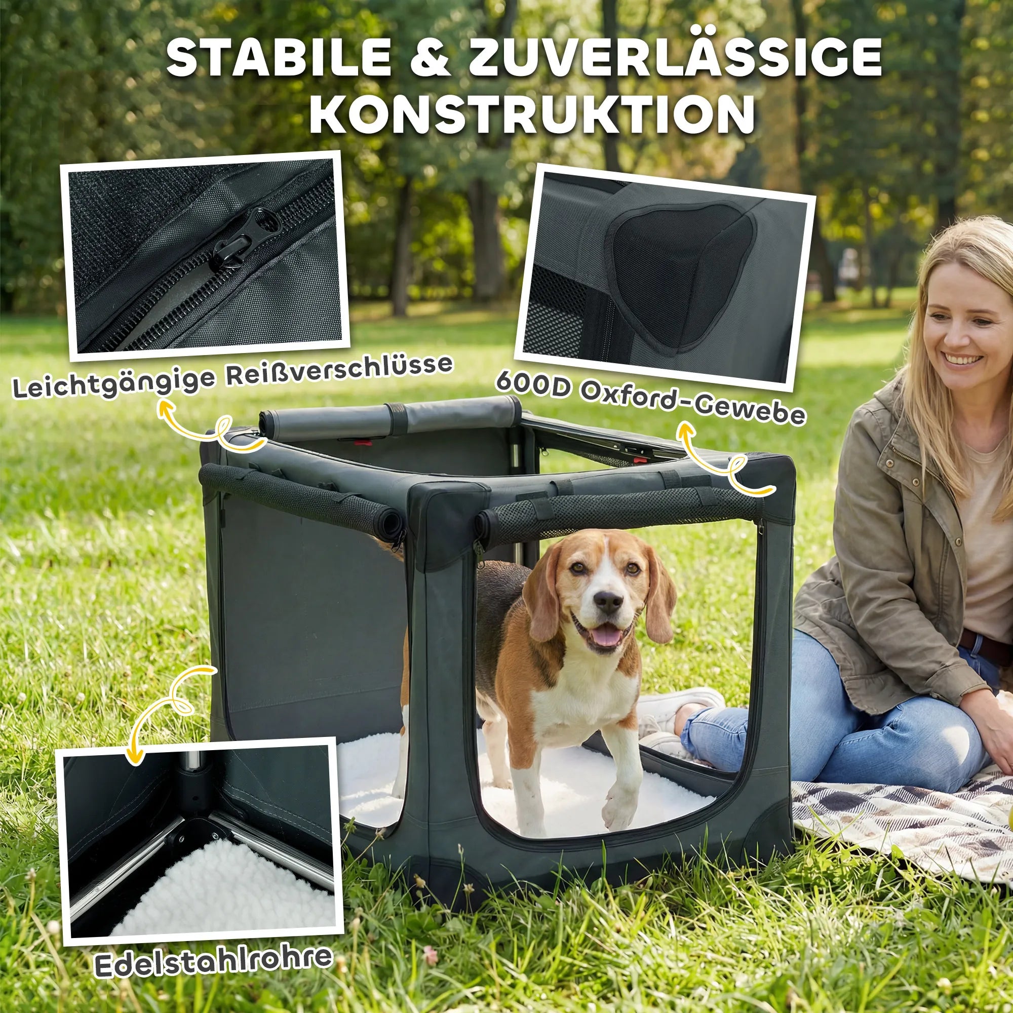 Sulankstoma šunų transportavimo dėžė, iki 20 kg, 76x54x54 cm, žalia