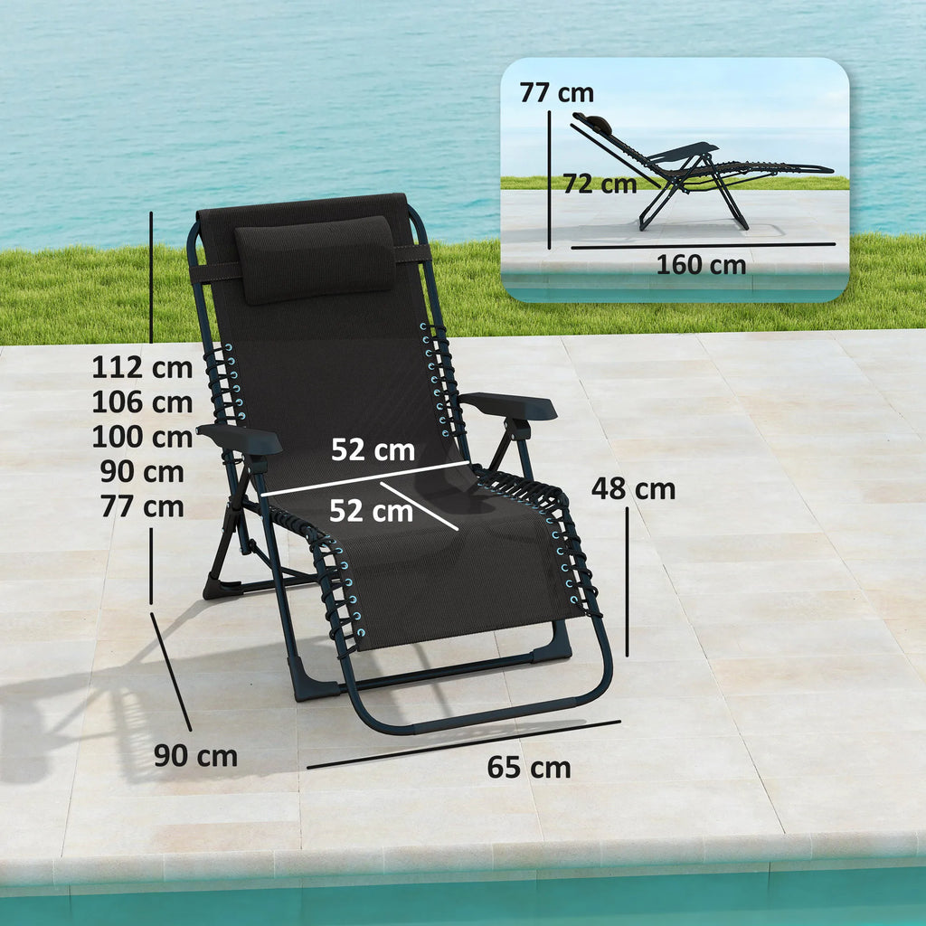Gulto matmenų schema: atlošo aukštis reguliuojamas nuo 77 iki 112 cm, sėdimosios dalies plotis 52 cm, gylis 90 cm, bendras plotis 65 cm; sulankstyto gulto matmenys 160x77x72 cm.
